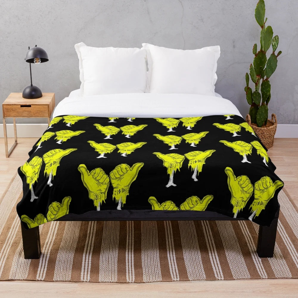 Soft and fluffy plush blanket providing warmth and comfort