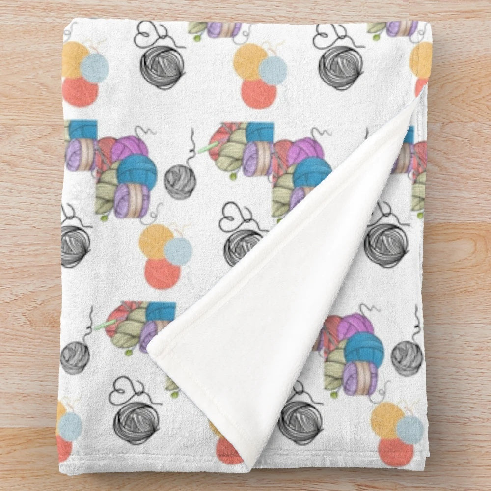 Cozy plush blanket for relaxation and crafting hobbies