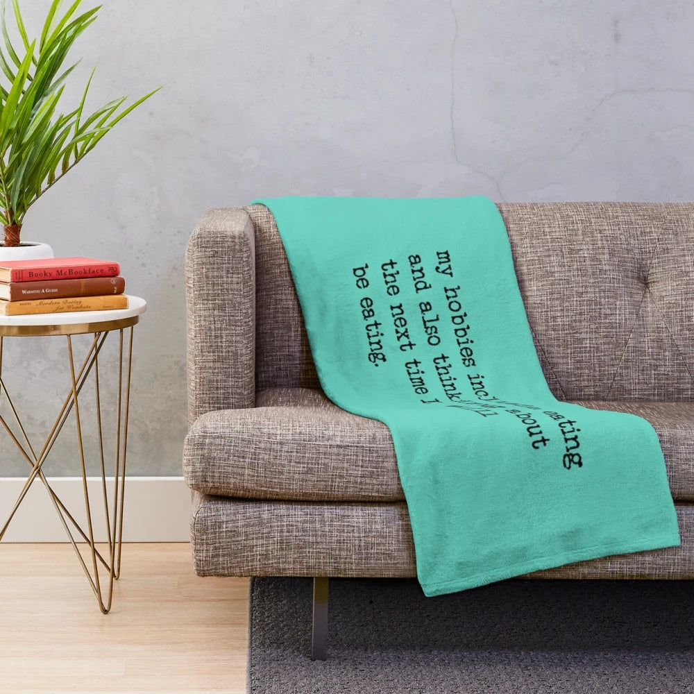Cozy plush blanket for relaxation and hobbies