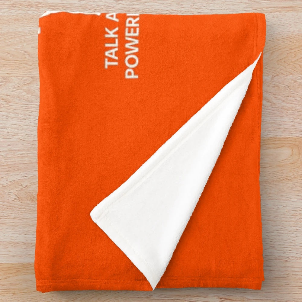 Plush blanket with text "Things I Do in My Spare Time