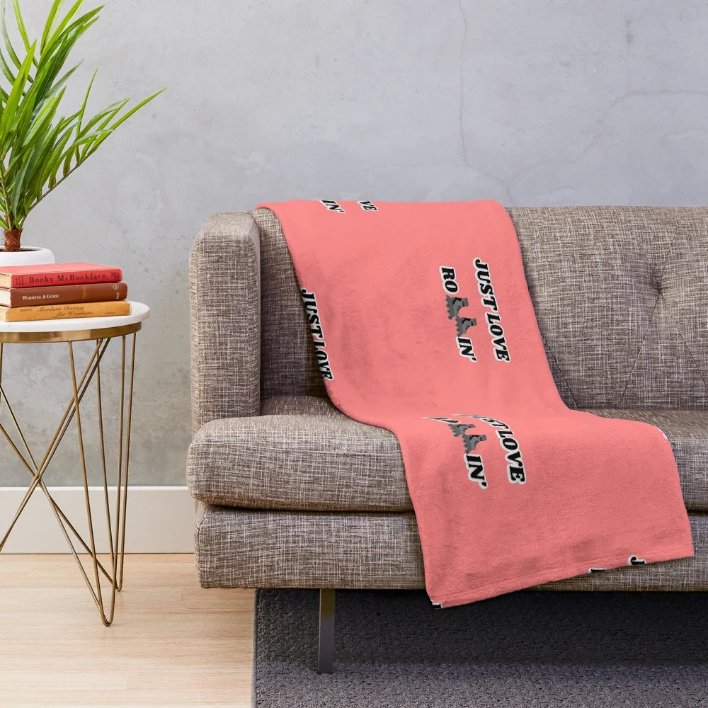 Plush blanket for rollerblading hobbyists