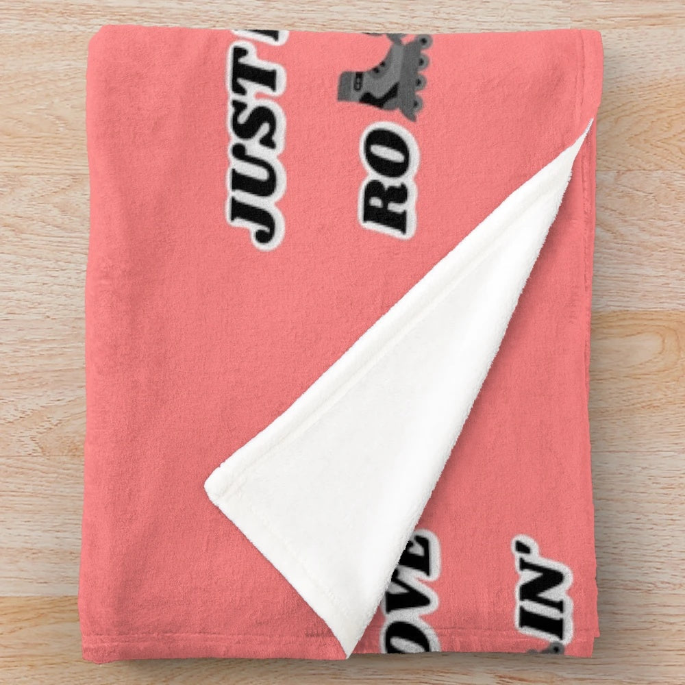 Plush blanket for rollerblading hobbyists