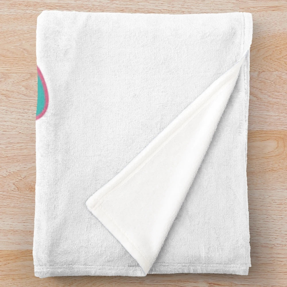 Plush blanket with roller skating design