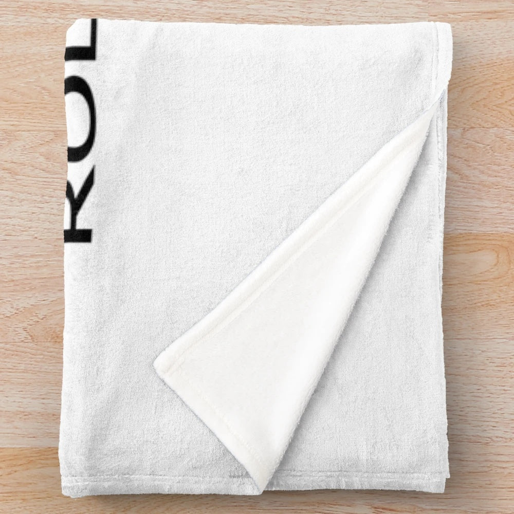 Plush blanket featuring roller skate design