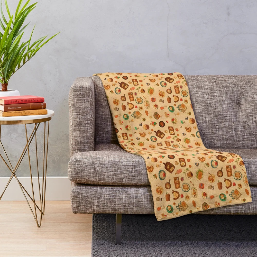 Plush blanket with a cozy and romantic design