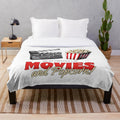 Cozy plush blanket for cinema lovers and romantic movie nights