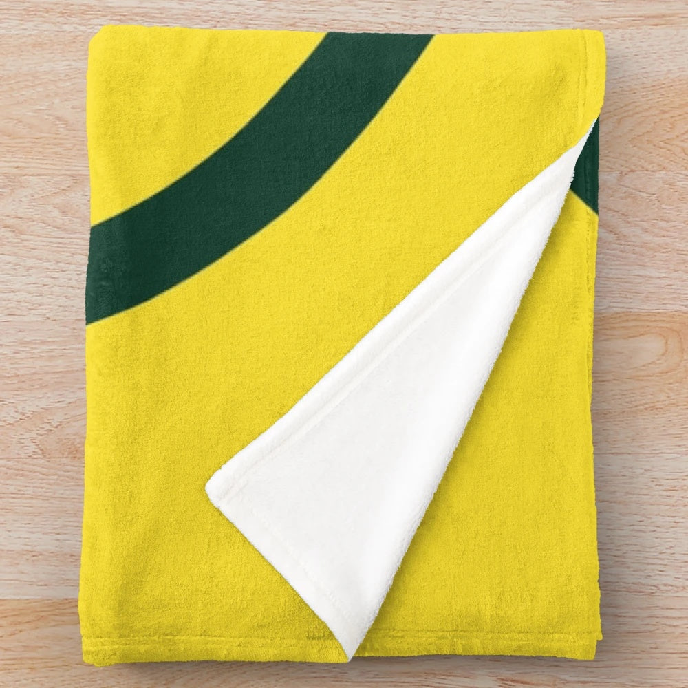 Plush blanket featuring the South African rugby team and fans