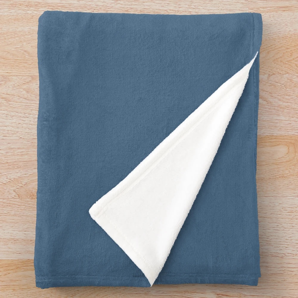 Cozy plush blanket with "I'd rather be at home watching Sandra Bullock movies" text