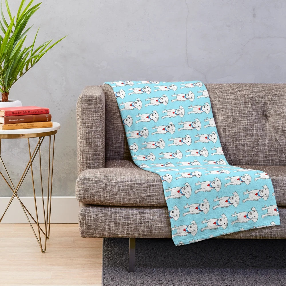 Soft, plush blanket featuring the beloved sato dog of Puerto Rico