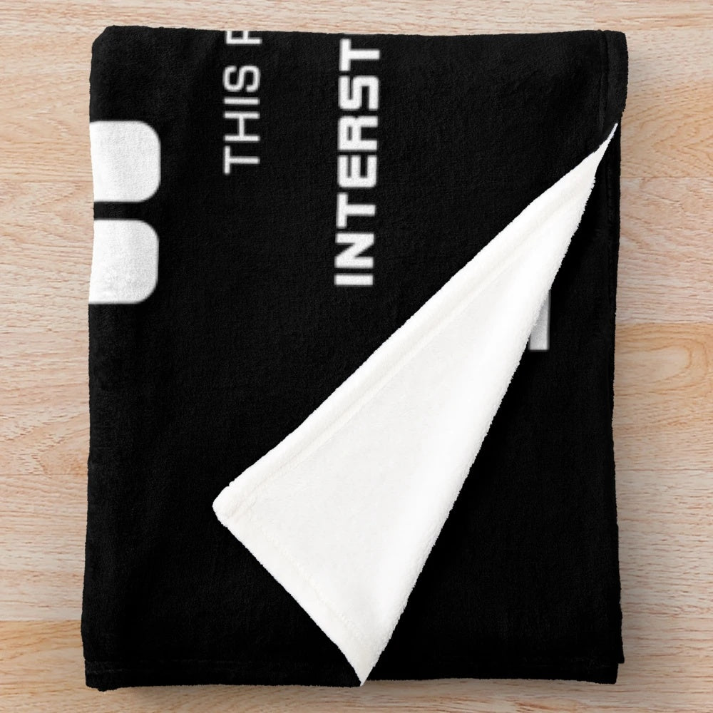 Soft and cozy plush blanket with sci-fi and movie-inspired design