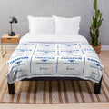 Soft and comfy plush blanket featuring the popular Parafilm laboratory sealing film