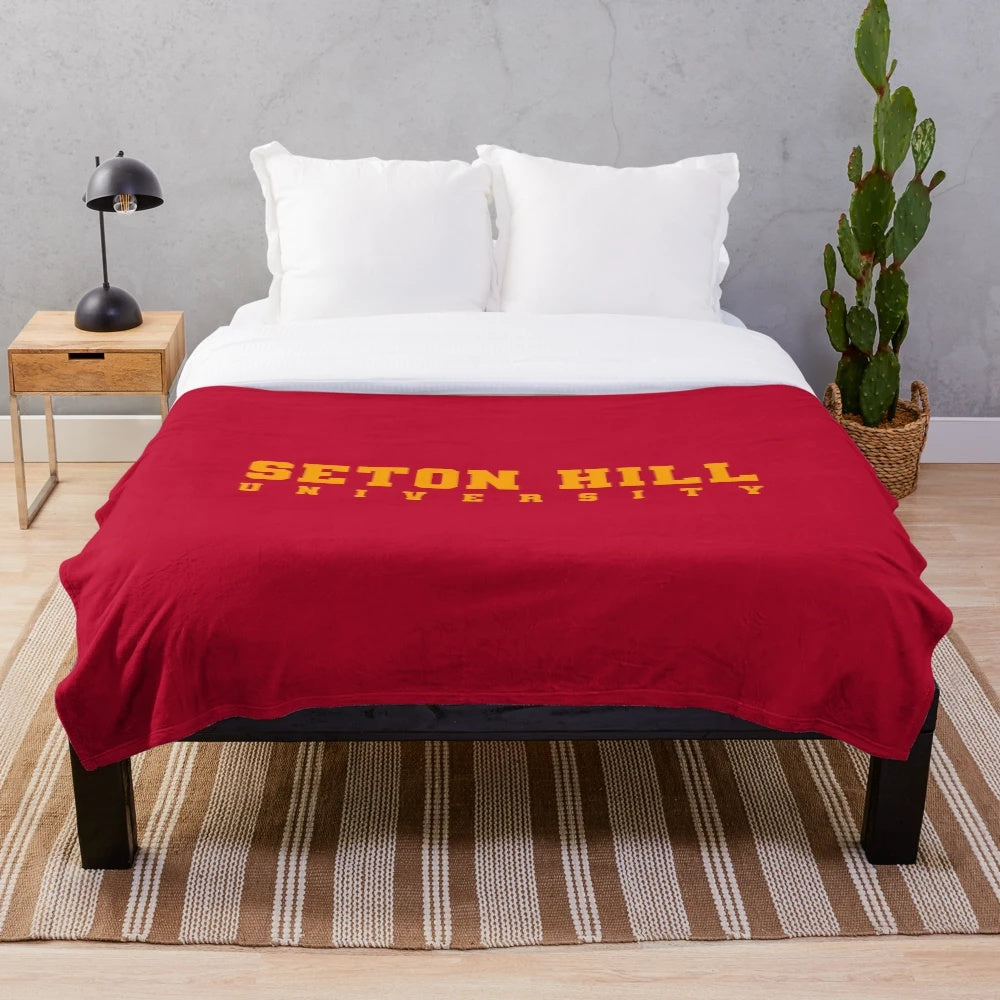 Seton Hill University plush blanket