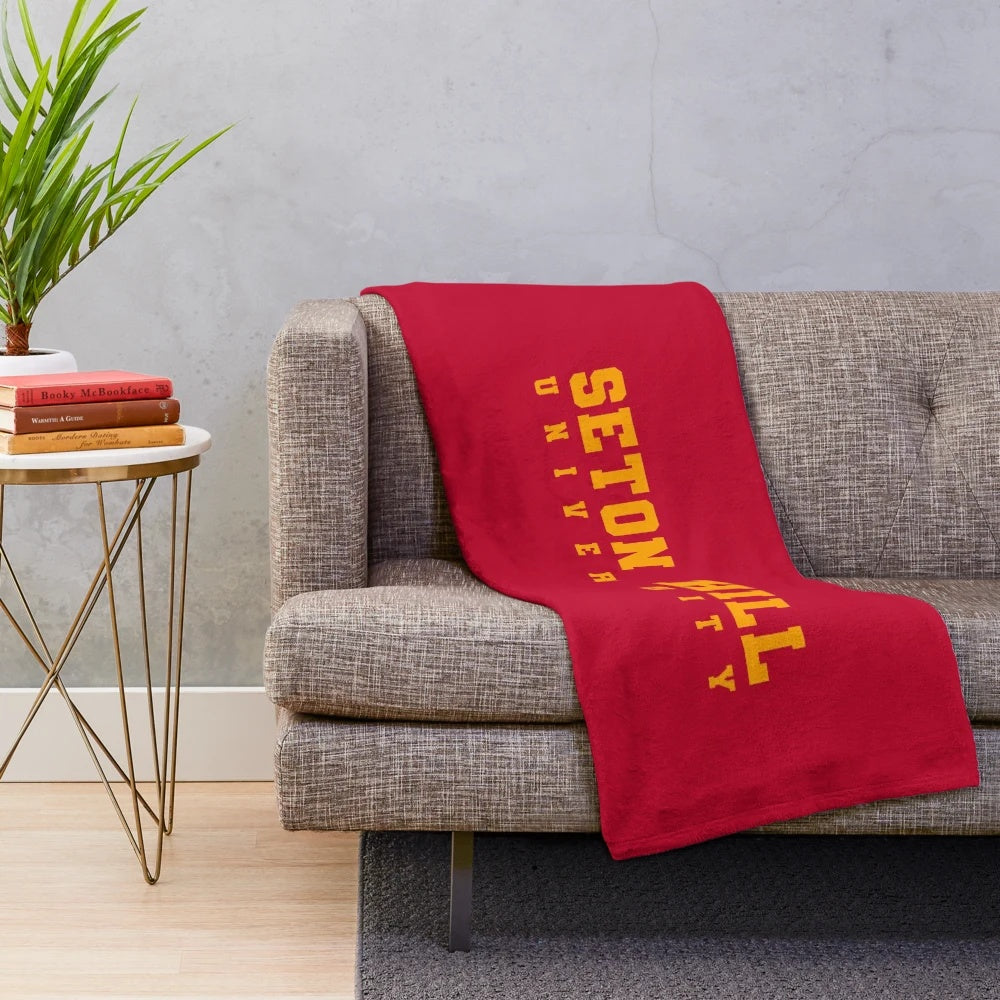 Seton Hill University plush blanket