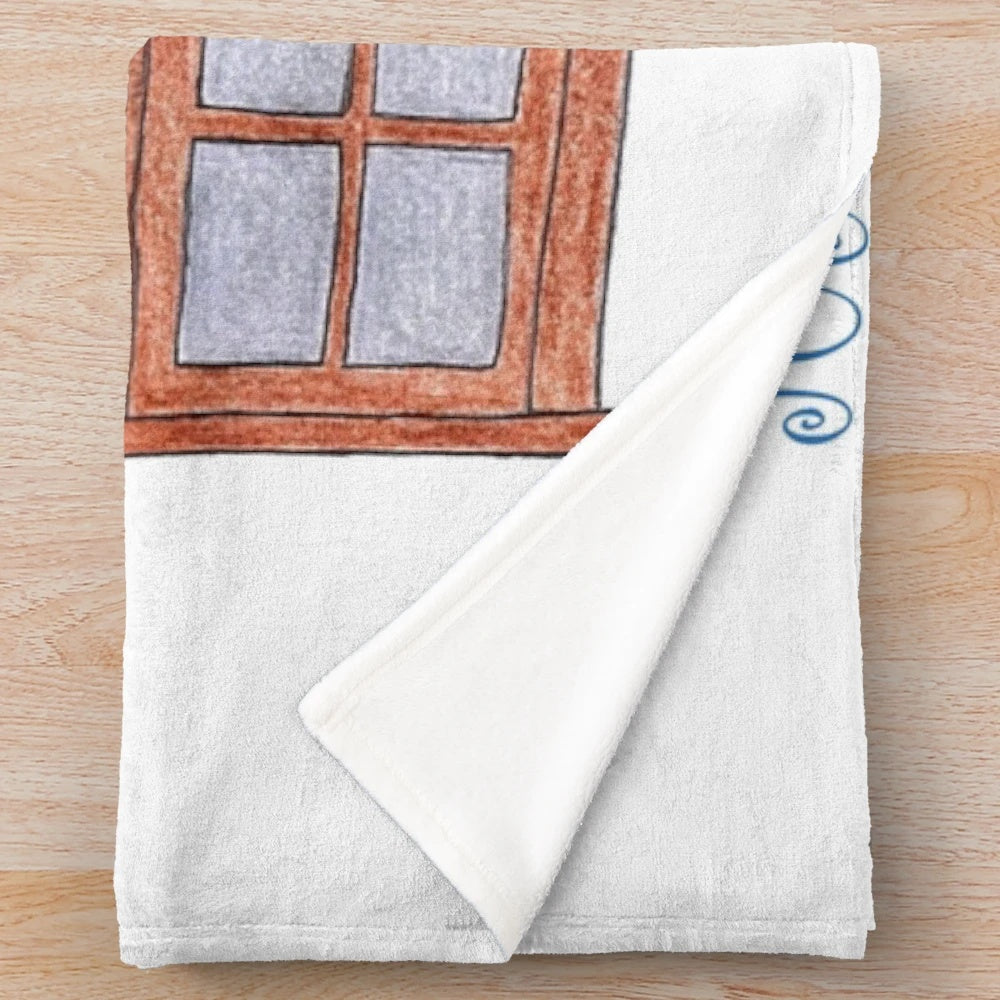 Plush blanket with sewing and stitching design