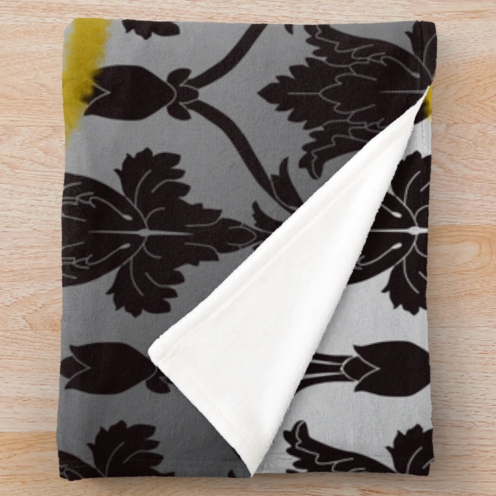 Cozy plush blanket featuring a minimalist Sherlock design