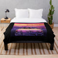 Plush blanket featuring Sleeping with Sirens band members and romantic movie aesthetics