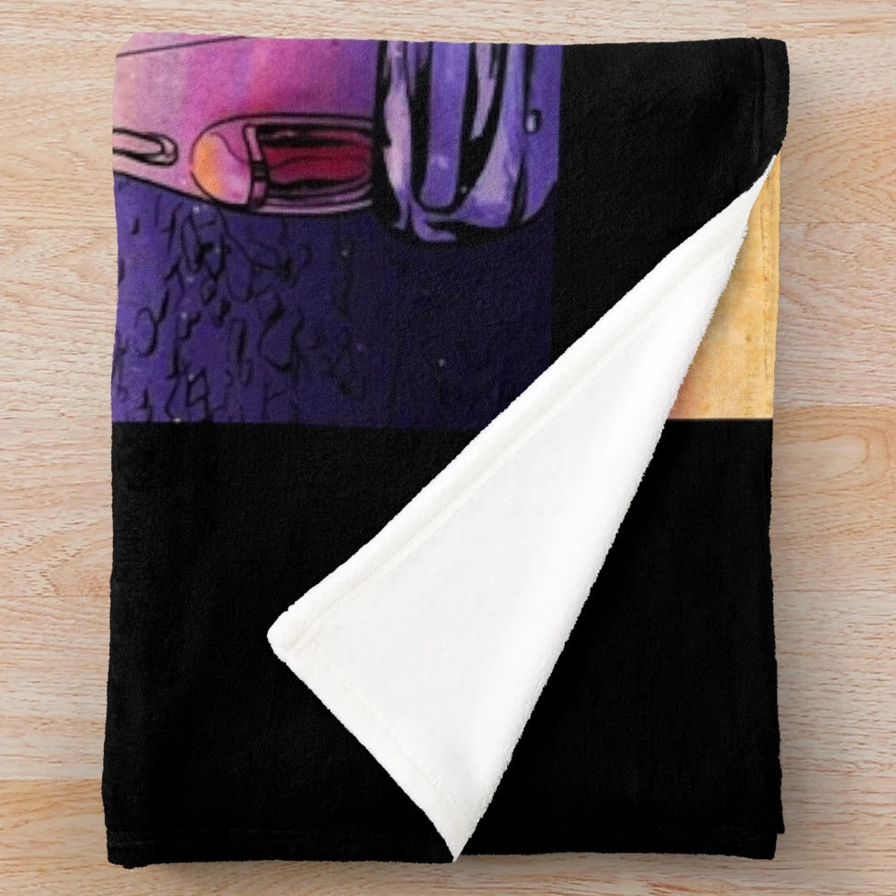 Plush blanket featuring Sleeping with Sirens band members and romantic movie aesthetics