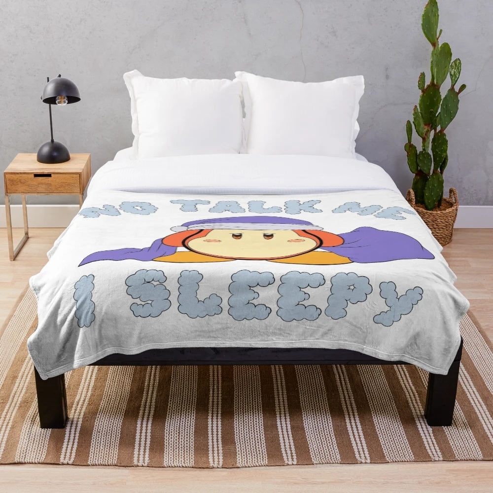 Soft and comfortable plush blanket for cozy relaxation