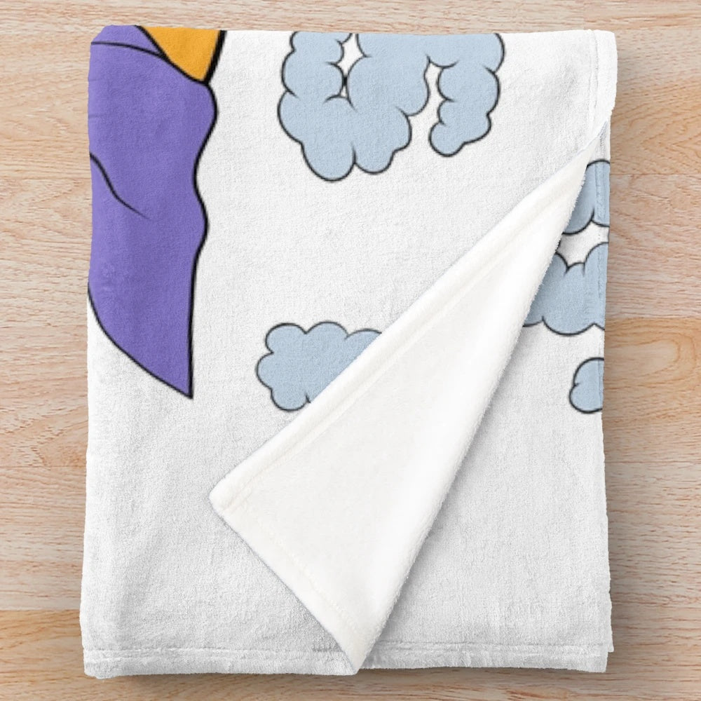 Soft and comfortable plush blanket for cozy relaxation