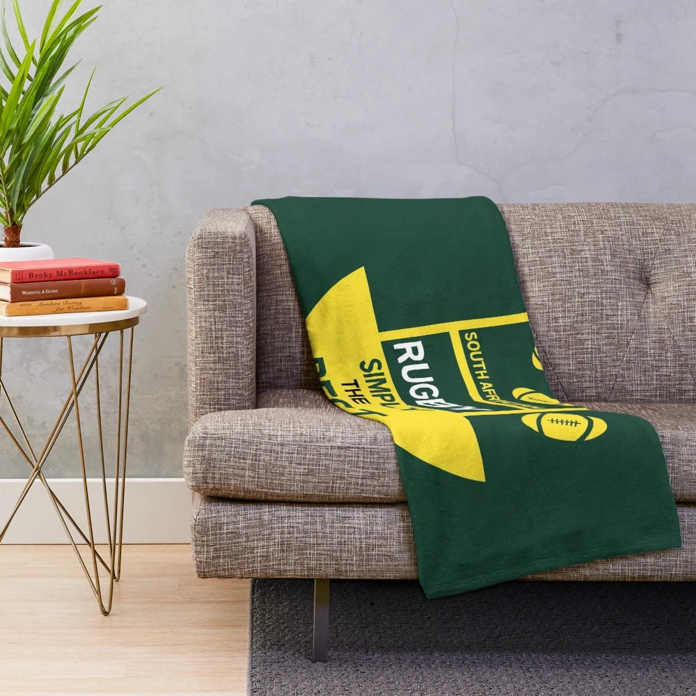 South Africa Rugby Plush Blanket for Rugby Fans