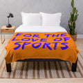 Plush sports blanket with a soft, cozy design
