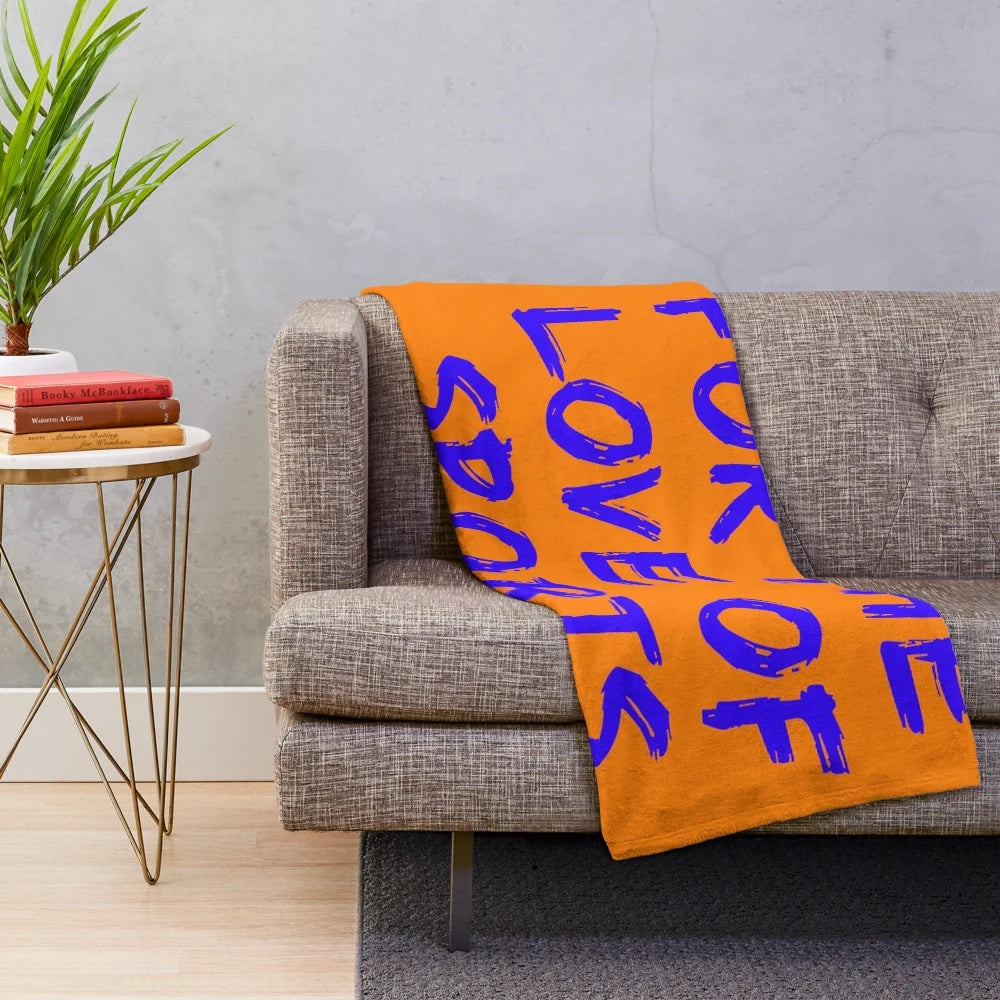 Plush sports blanket with a soft, cozy design