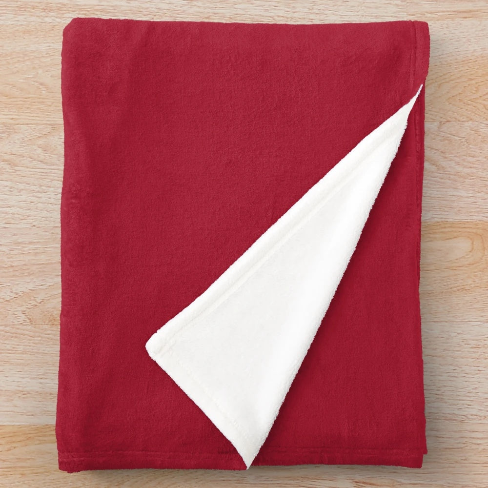 Cozy plush blanket with sports design