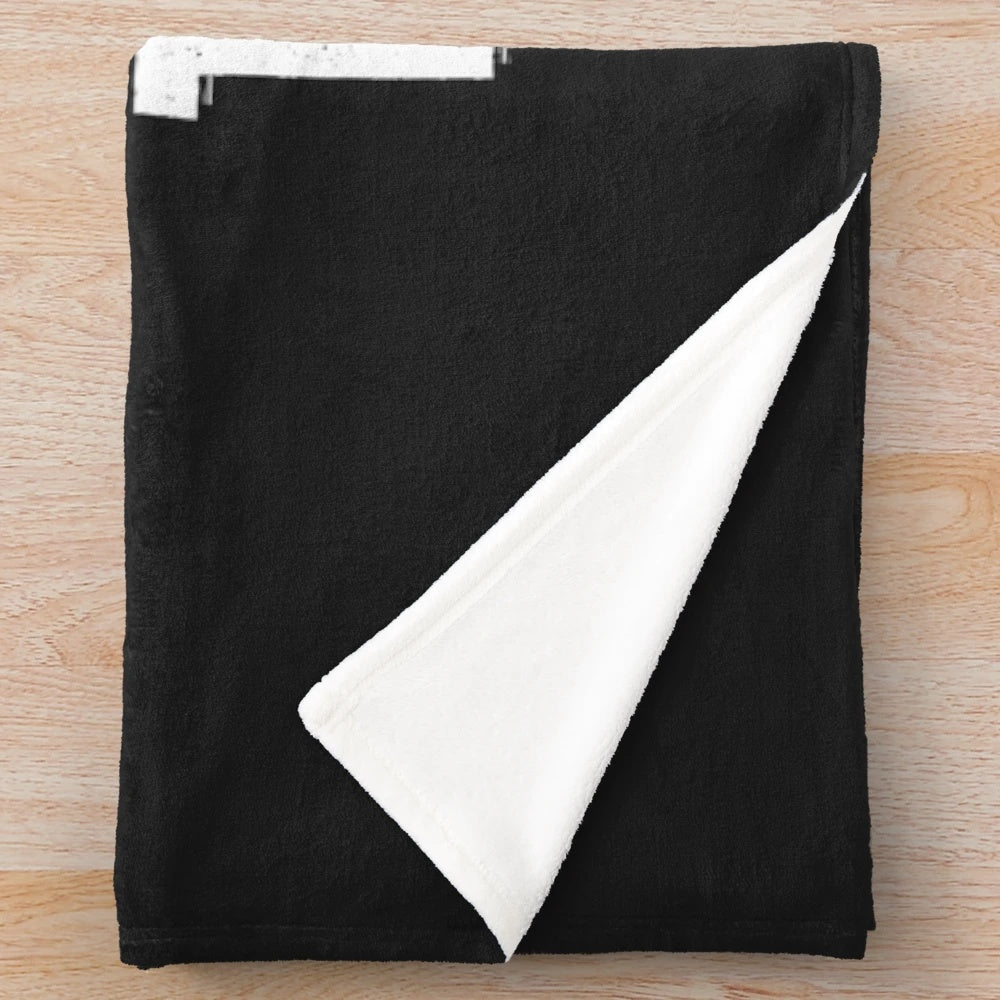 Plush blanket with a stone skipping design and the text "Cheaper Than a Therapy