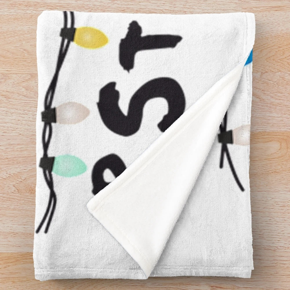 Soft and comfortable plush blanket featuring Stranger Things themed design