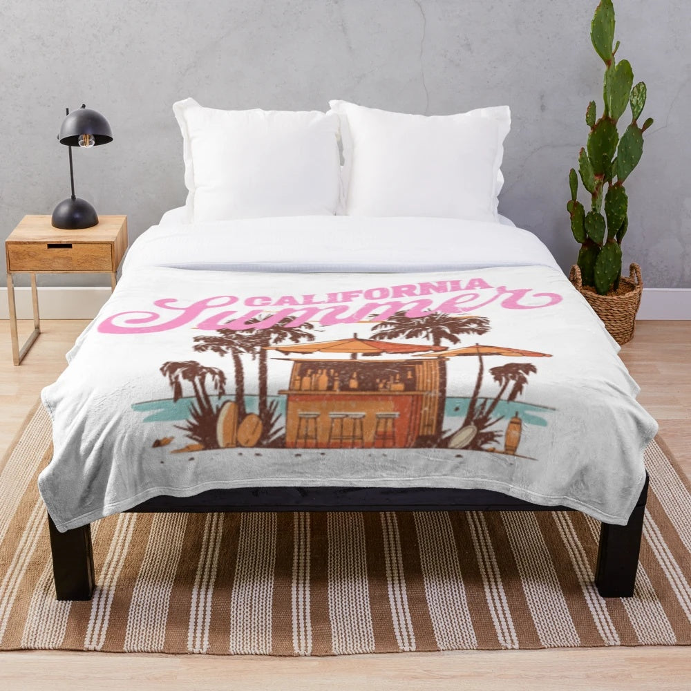 Soft and Cozy Plush Blanket Perfect for Beach Trips and Outdoor Hobbies