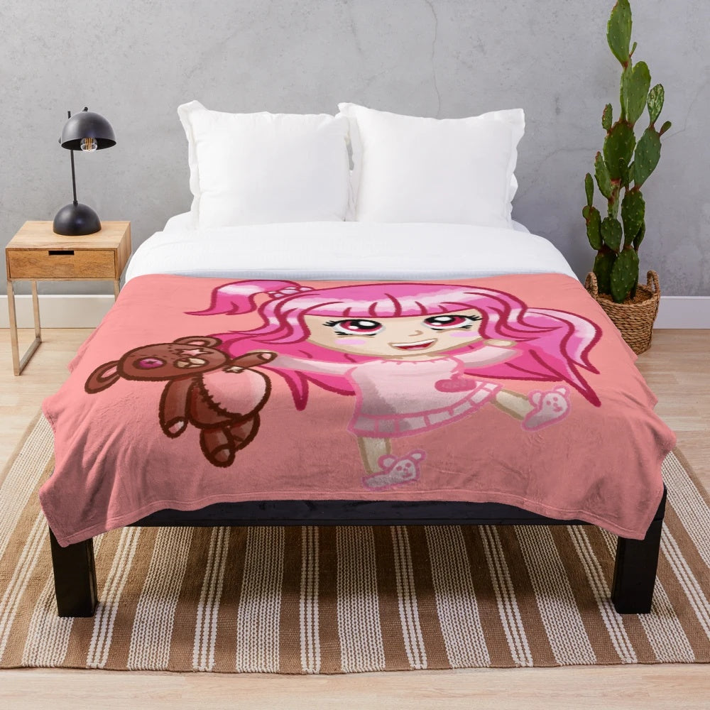 Soft and cuddly plush blanket featuring a Summoners War-inspired design