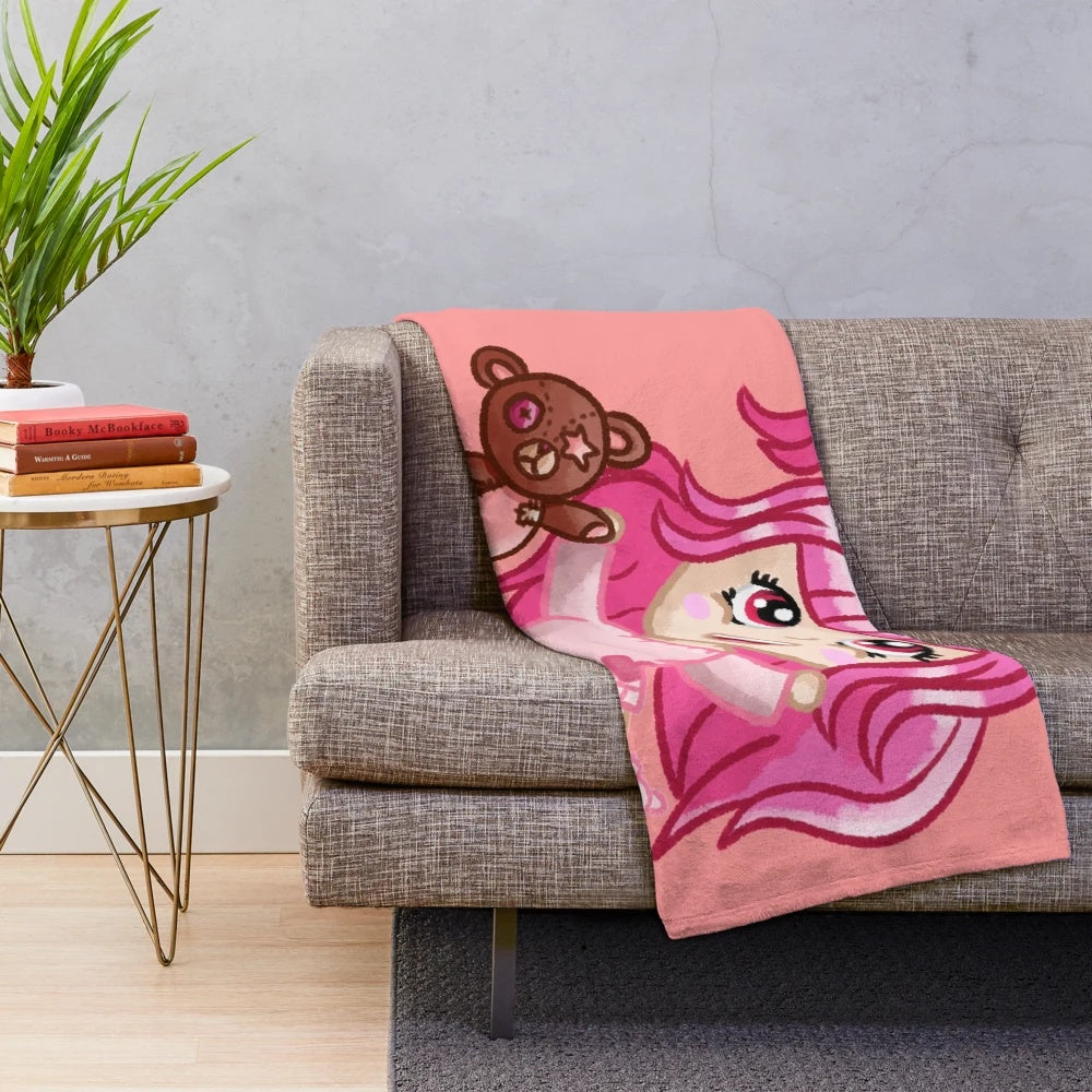 Soft and cuddly plush blanket featuring a Summoners War-inspired design
