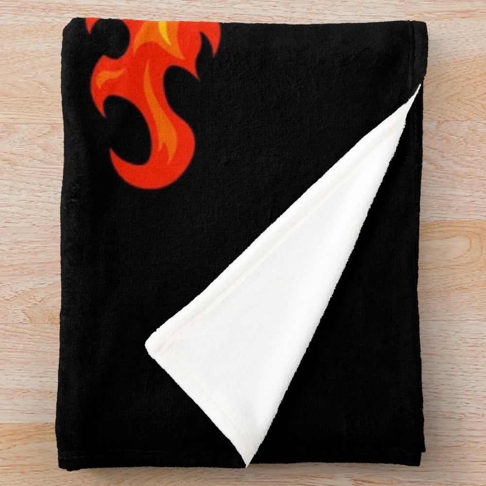 Cozy plush blanket with a funny systems analyst graphic
