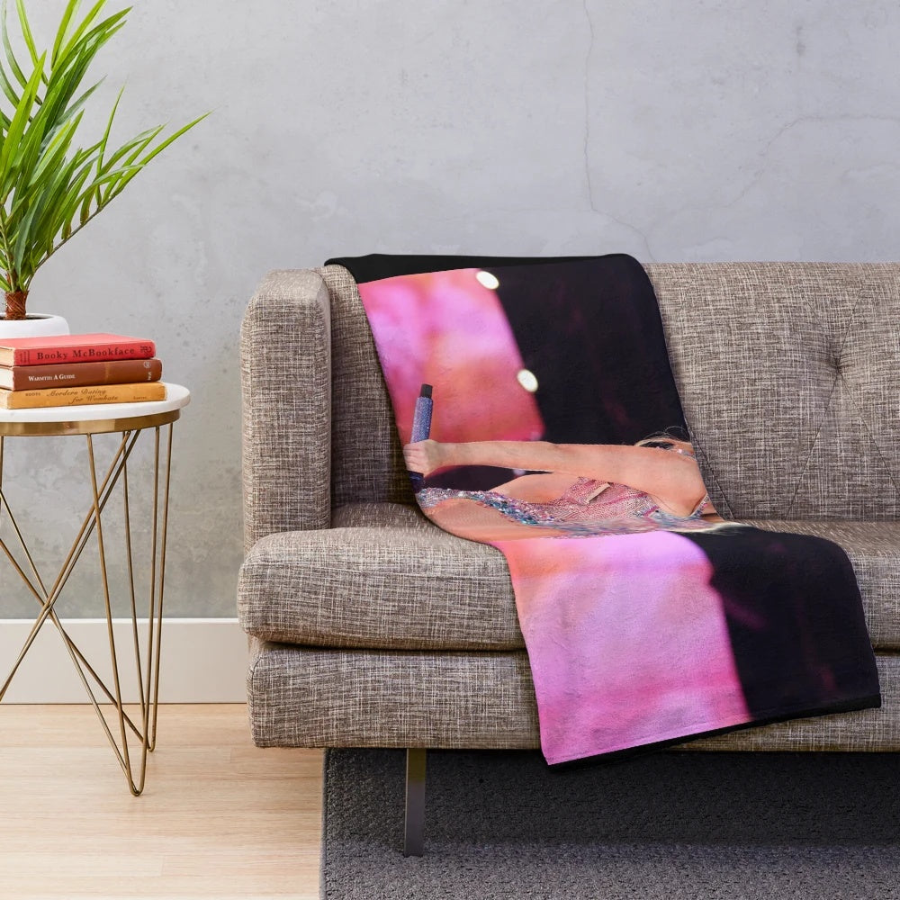 Soft and comfortable plush blanket featuring Taylor Swift's aesthetic
