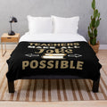 Plush blanket with text "Teachers Make All Jobs Possible" for teachers and students