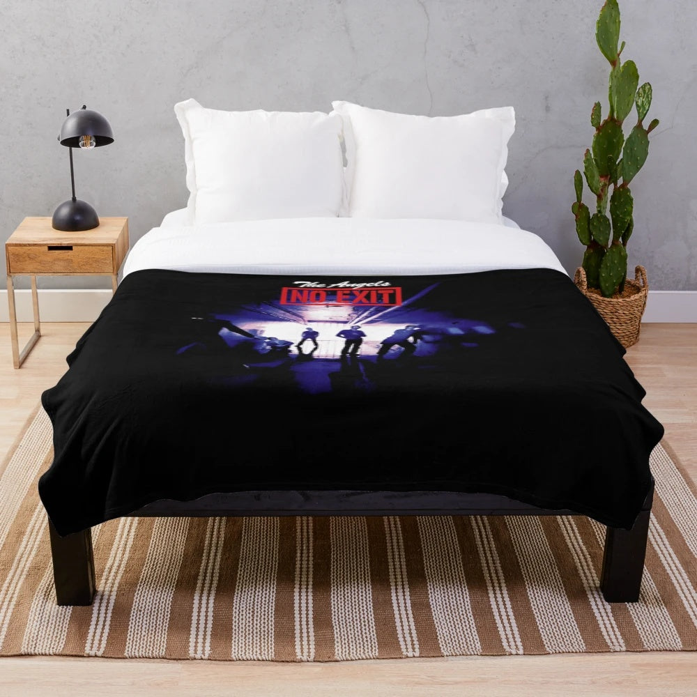 Soft and Cozy Plush Blanket featuring The Angels Band "NO EXIT" Artwork
