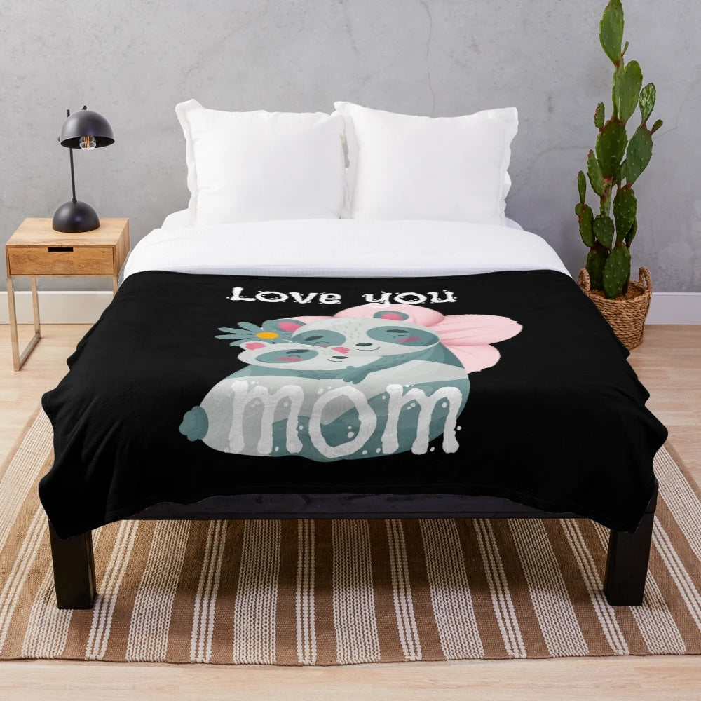 Plush blanket with "Best Mom In The History Of Ever" text