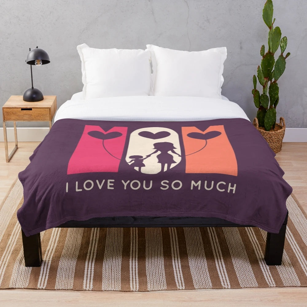 Cozy plush blanket for mothers day, best mom gift