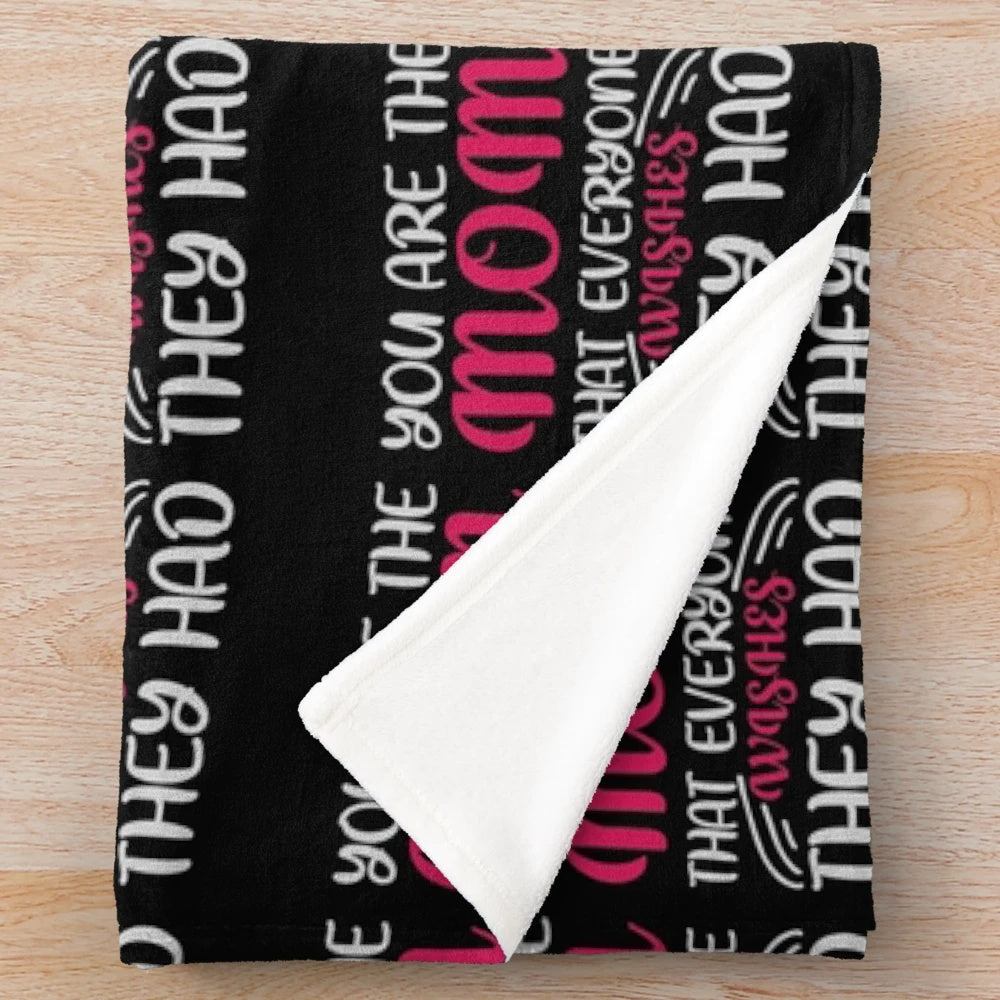Plush blanket for mothers, featuring a soft and cozy design