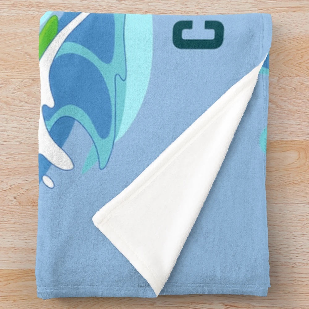 Plush blanket with the text "MY FAVORITE SURFING BUDDY CALLS ME DAD