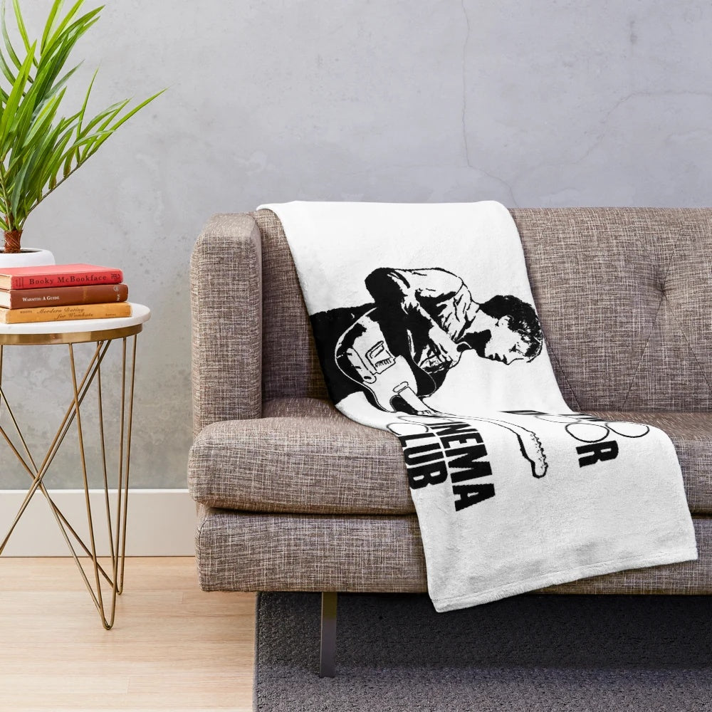 Two Door Cinema Club themed plush blanket