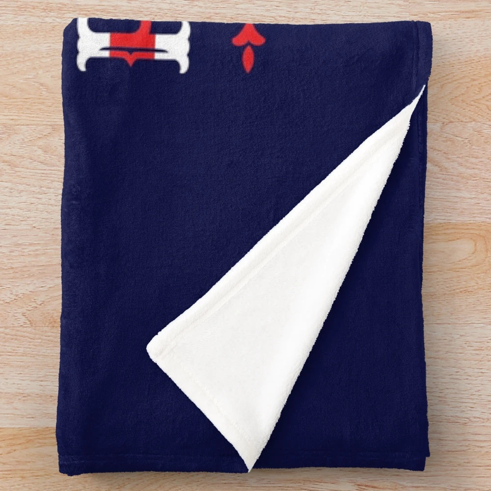 Plush blanket with Polish vodka drinking design