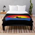 Water ski slalom skier plush blanket