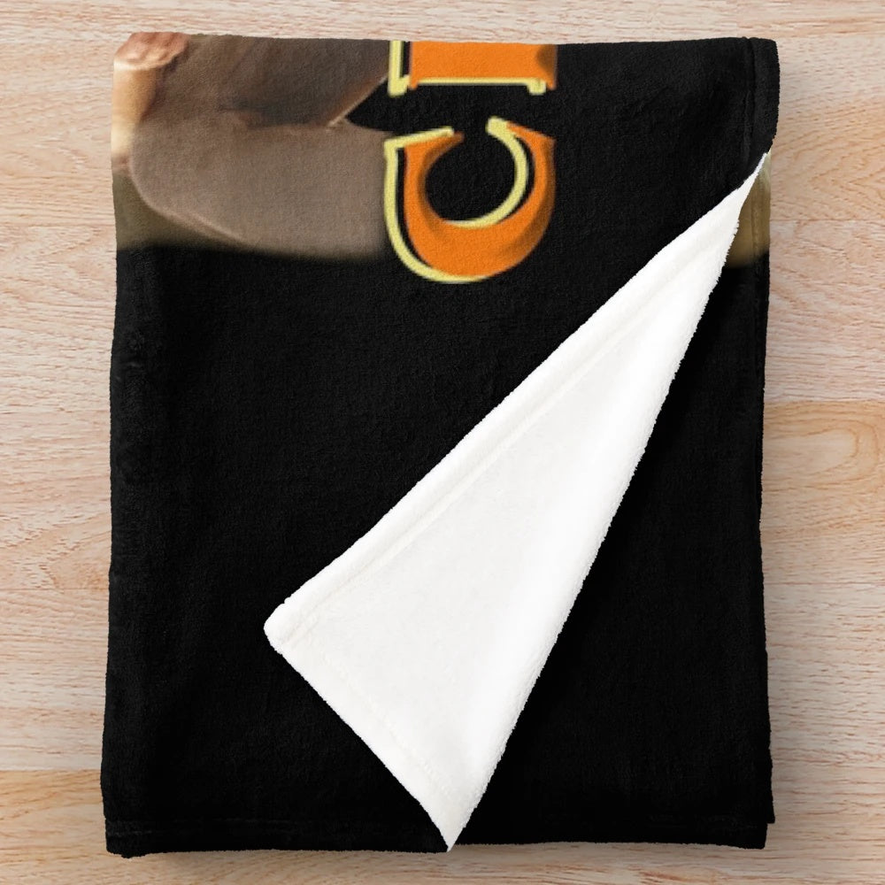 Plush blanket featuring a tornado design