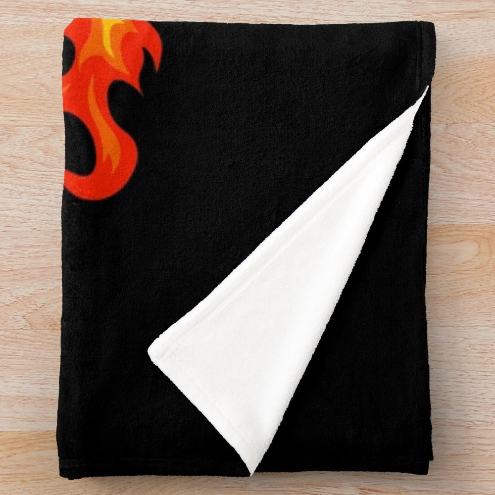 Cozy plush blanket with funny web developer graphic design