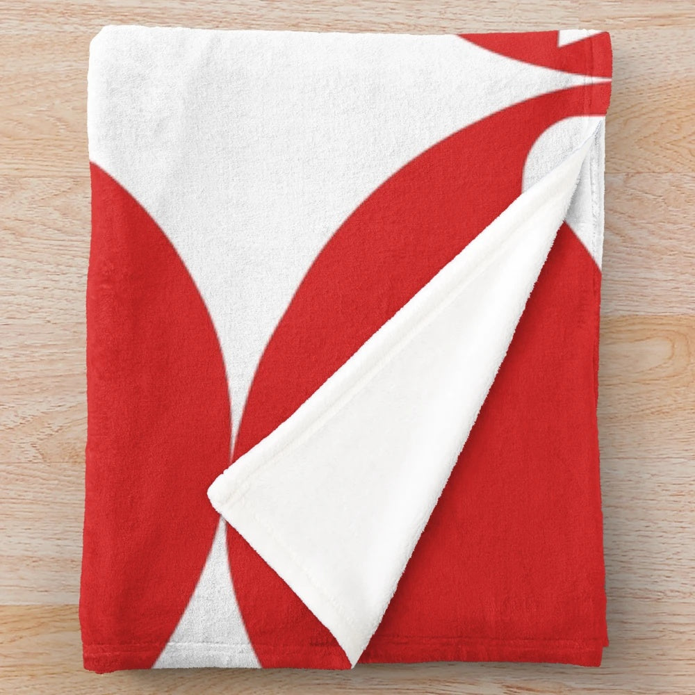Cozy plush blanket featuring youtube creator design