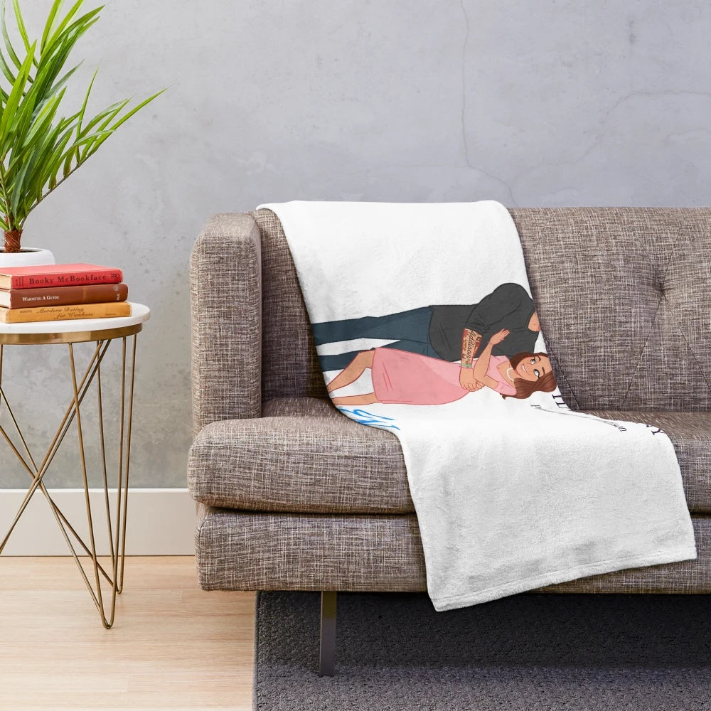 Cozy plush blanket featuring the cover of "Forbidden Harmony" by Elizabeth Kelly