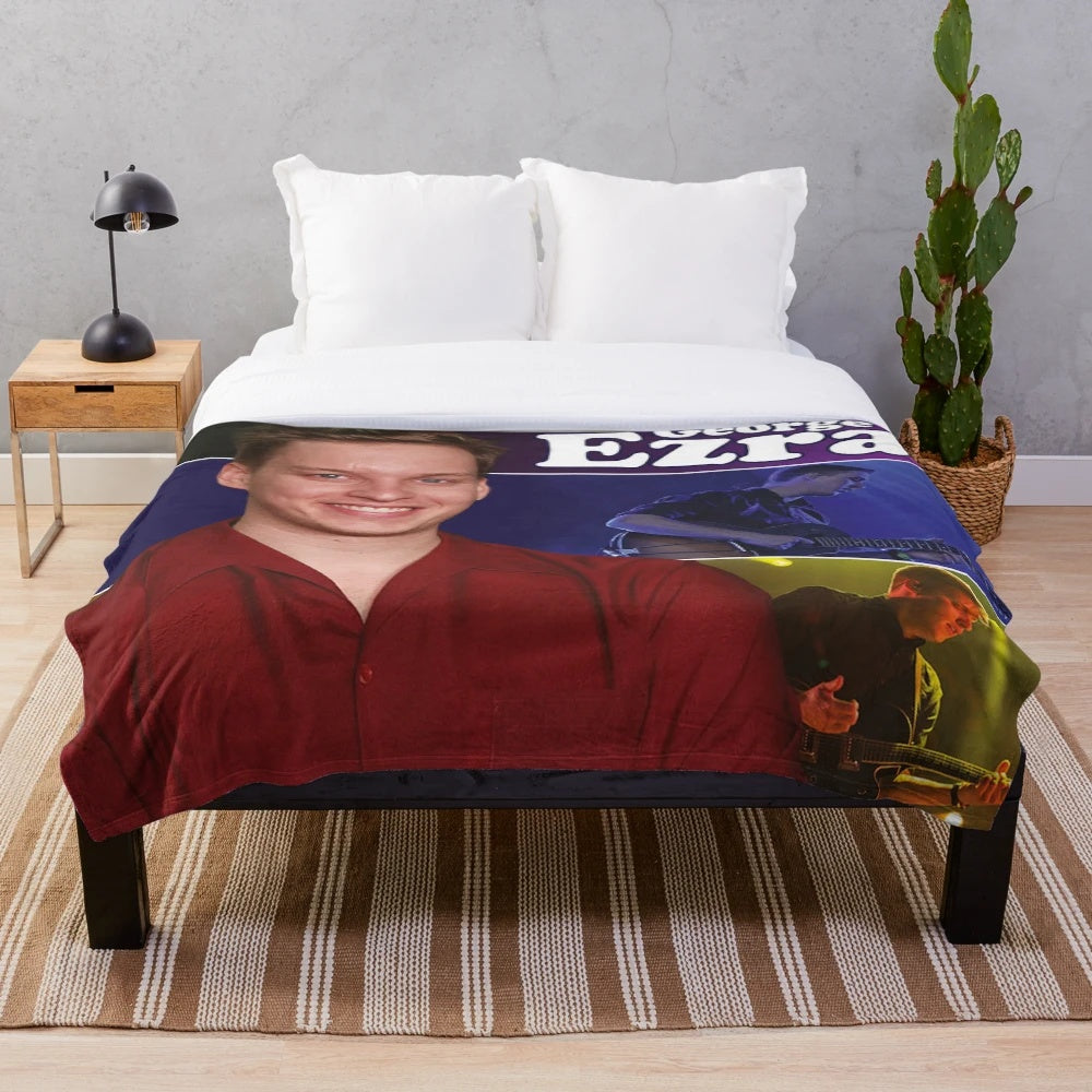 Soft and plush blanket with george tour 2021 ezra concert kokbisa design