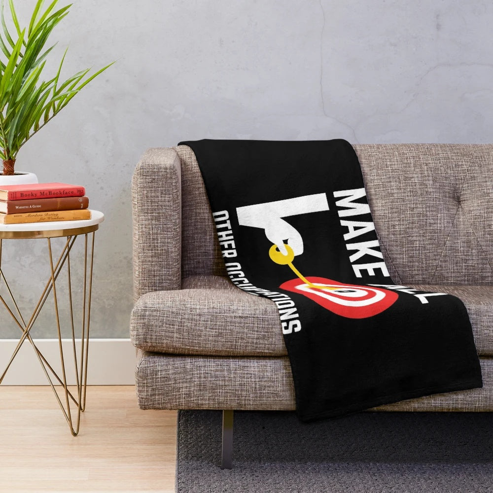Soft and plush blanket with "Teachers make all other occupations possible" design