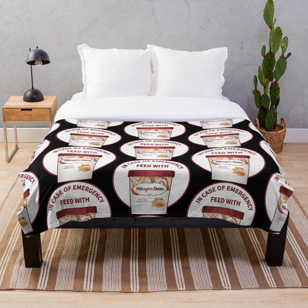 Haagen-Dazs inspired plush blanket